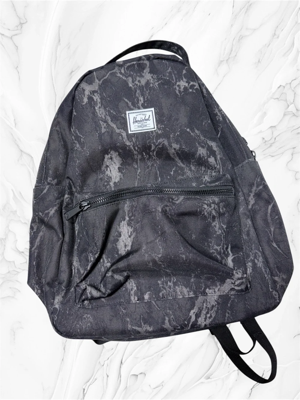 Herschel Supply Company Nova mid Black Marble-Effect Classic Backpack unisex